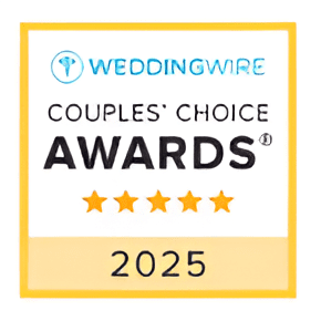WeddingWire Couples' Choice Awards 2025 badge.